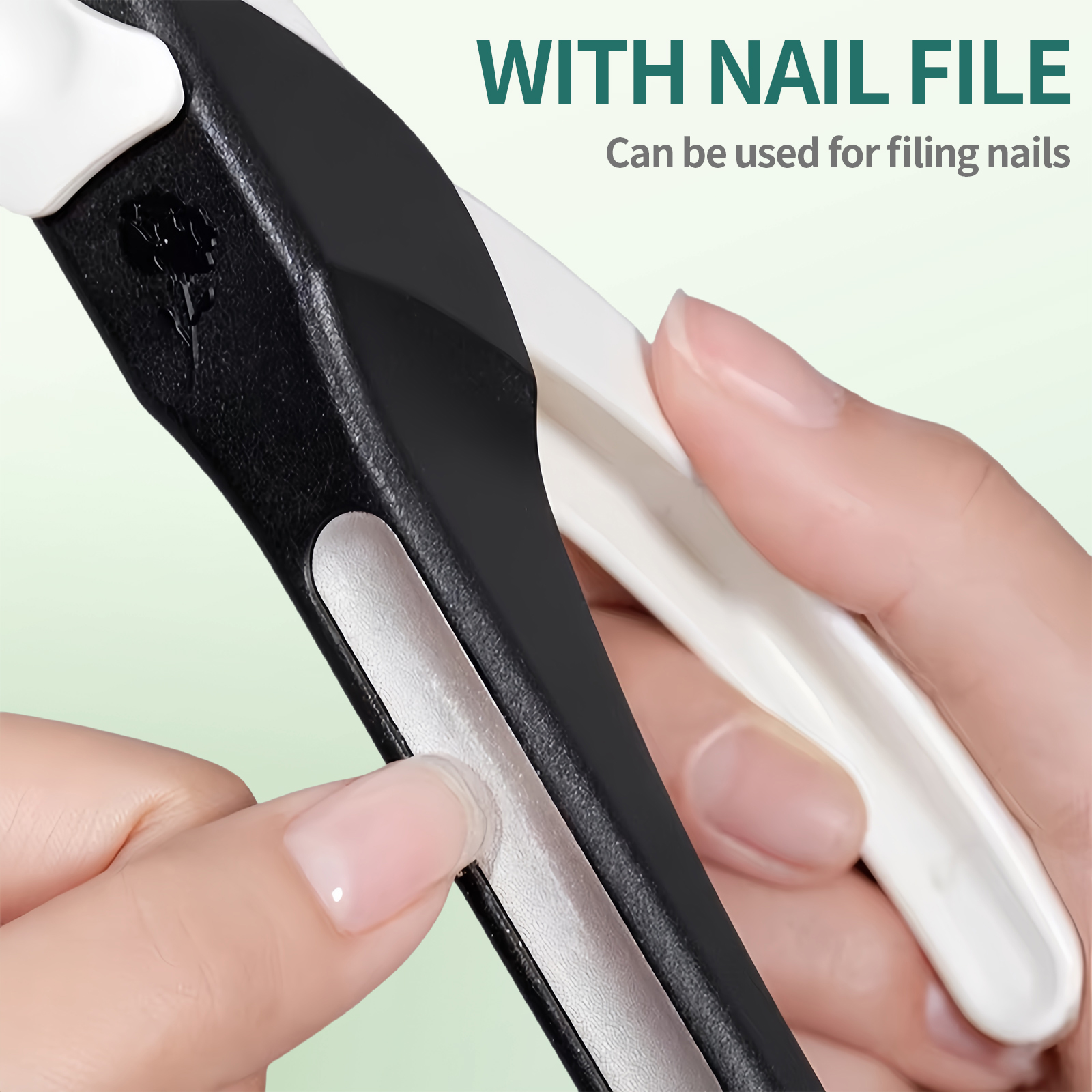 NAILPOP Verstellbarer Acryl-Nagelknipser mit Sizer, professionelles Nagelspitzen-Cutter mit Edelstahlklinge, Trimmer, Manikübetreffend-Werkzeug