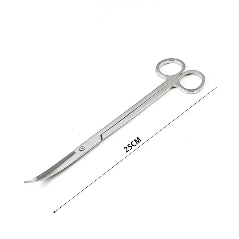 Ciseaux d'aquarium, outil de nettoyage Extra Long en acier inoxydable, outil Aquascape pour Aquarium: WHITE