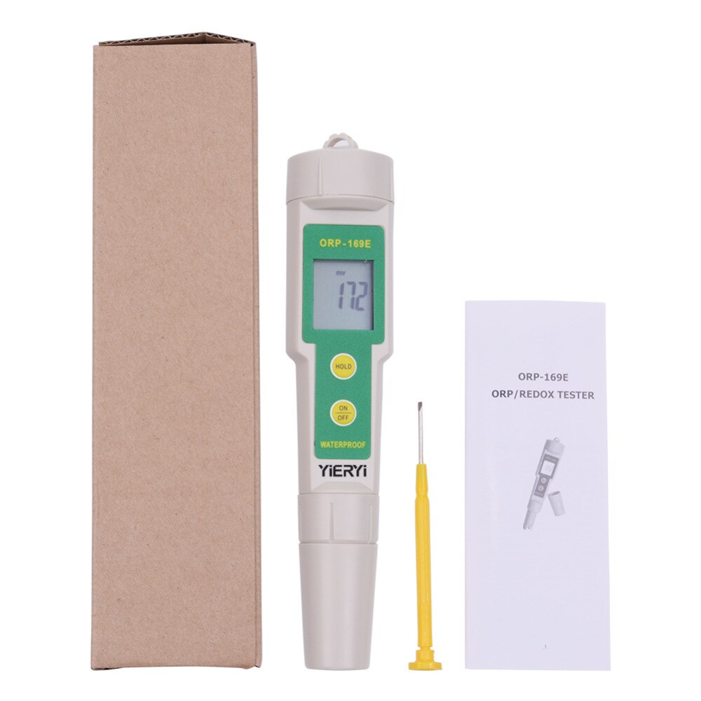 Medidor de pluma portátil ORP, probador de potencial negativo, Redox, ORP, con sonda reemplazable