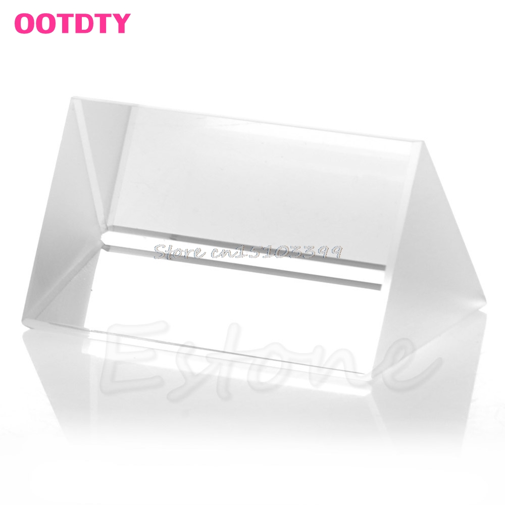 5CM Triangular Prism Teaching Optical Glass Triple Physics Light Spectrum