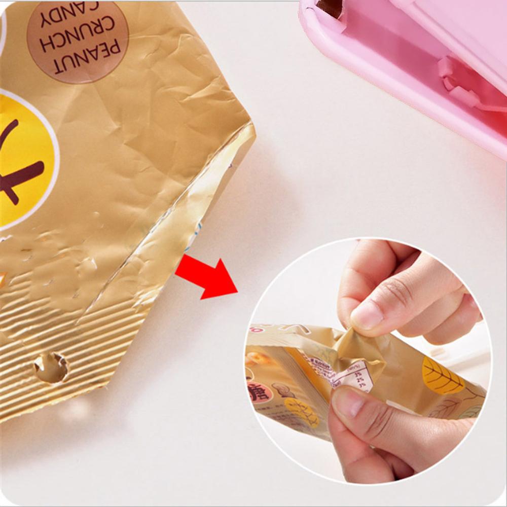 Beskyttet mad snacks pose pakning forsegler husholdnings varmeforseglingsmaskine bærbar hæftemaskine form kapper konservering af mad genforsegler