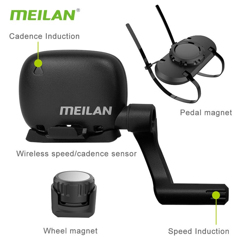 MEILAN Computer speedometer ANT+ Speed and Cadence C3 C1 Wireless Bluetooth BT4.0 sensore for bicycle computer, Cycling watch