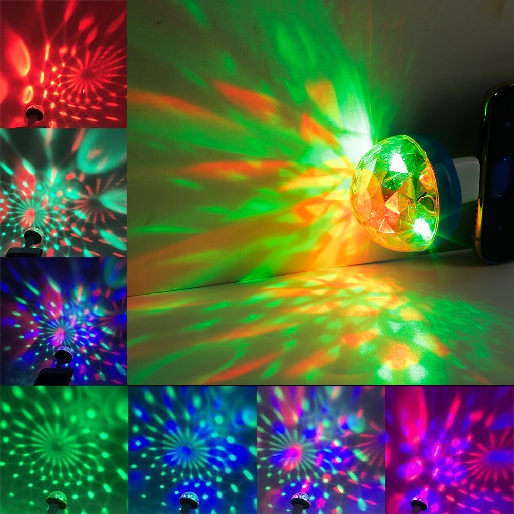 Car Accessories Interior Mini LED Car Light Auto Interior Stage Disco Lights Atmosphere Light Decor Lamp Emergency Lighting