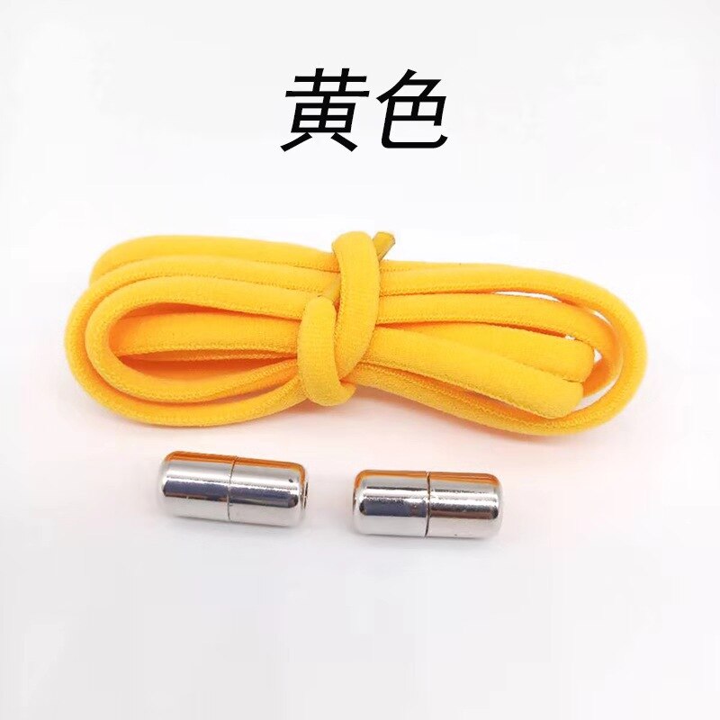 Cordones redondos elásticos para zapatillas de niños y adultos, cordones sin atar, 110cm