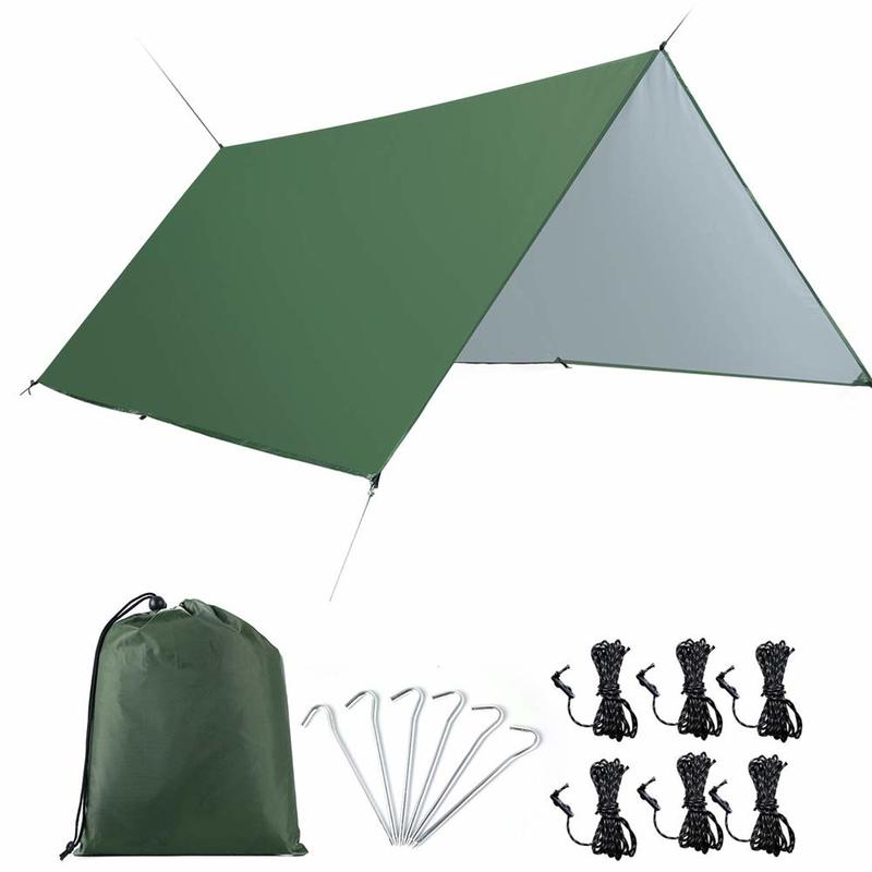 Lona para hamaca de acampada, impermeable, a prueba de viento, refugio ligero de lluvia Lona de tienda perfecta para mochileros, senderismo y viajes