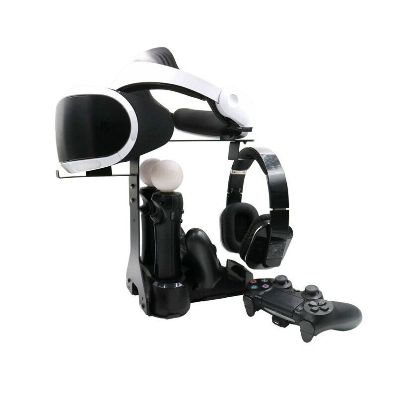 VR Stand Set with Seat Charger, Four Handles for PS4