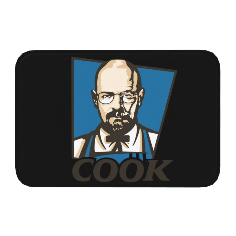 Breaking Bad Los Pollos Hermanos Front Door Mat Anti-Slip Outdoor Quick Dry The Chicken Brothers Doormat Entrance Rug Carpet: Chocolate