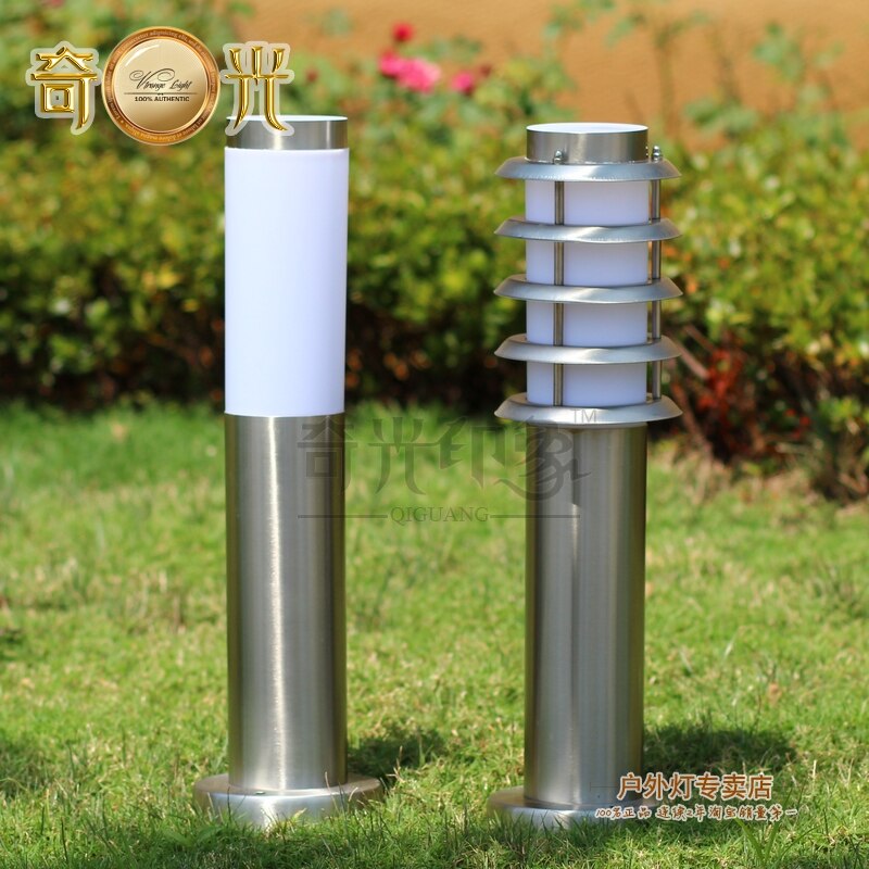 Brief Outdoor Garden Lawn Lamp Stainless Steel Iluminacion Jardin 220v Outdoor Lamp Waterproof Lighting Fitting 45CM/60CM Height