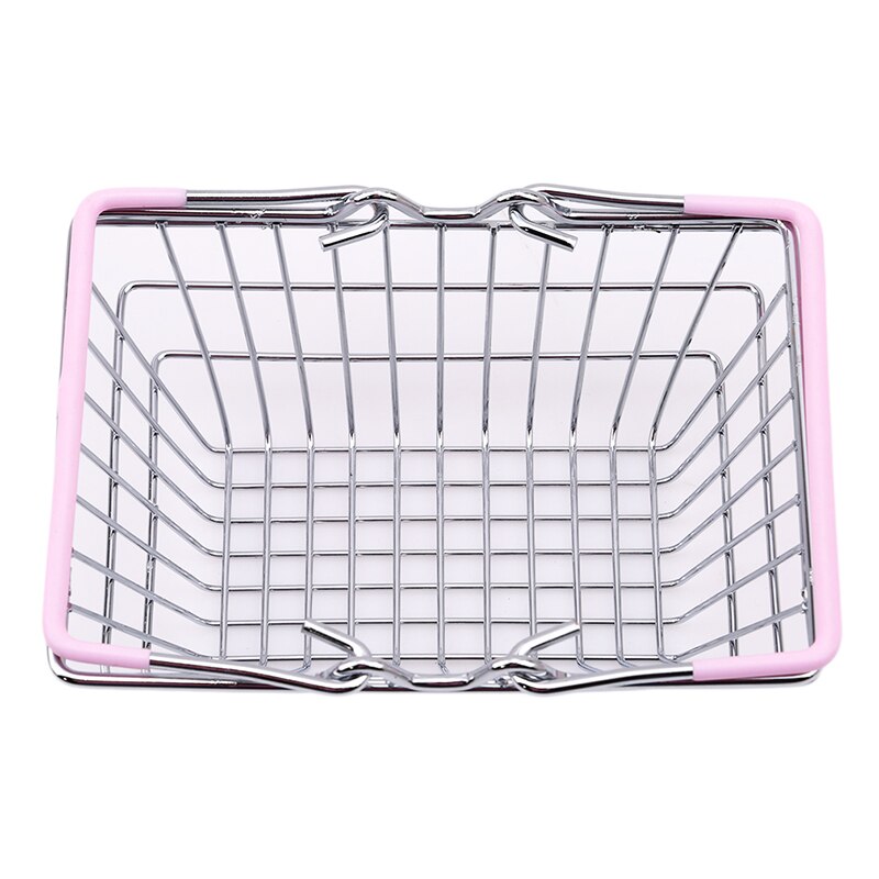 Mini chariot de courses pliable pour enfants, jouets de simulation pour bébés, chariot de supermarché, chariot à main, panier de rangement, jouets amusants