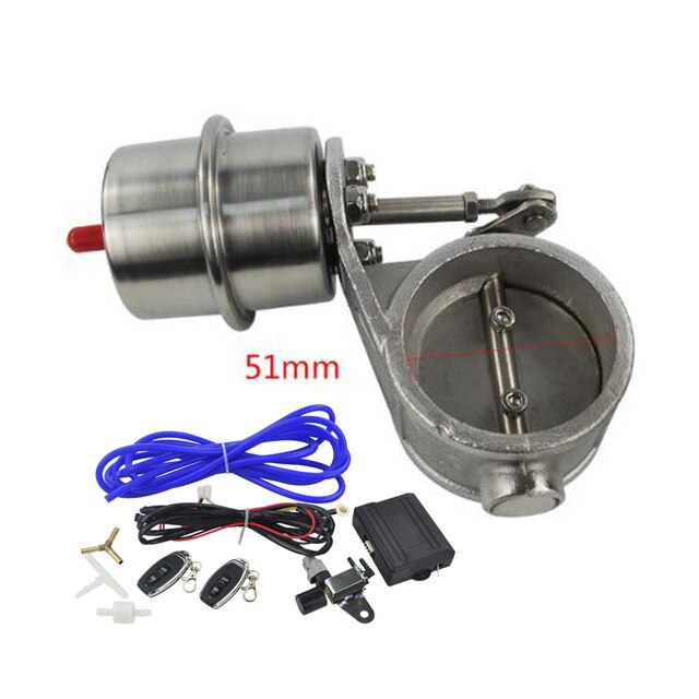 WLR RACING - vacuum Activated Exhaust Cutout 2"51MM or 2.4"60mm or 2.5"63mm Close Style with Wireless Remote Controller Set