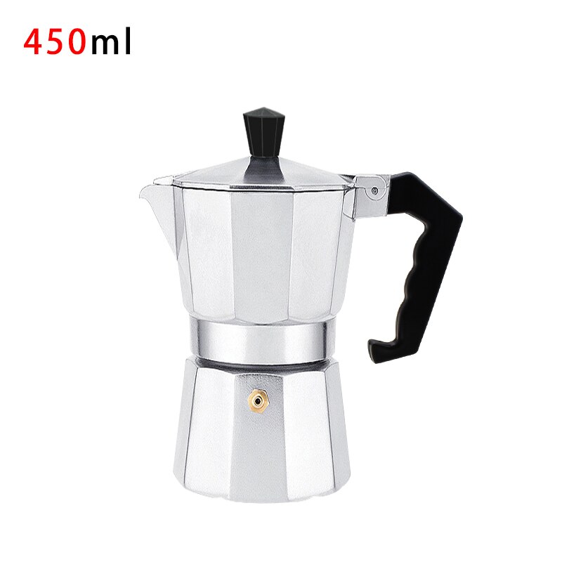 Moka Fliter Pot Maker Moka Pot Stainless Steel Classic Italian Espresso Coffee Pot For Home: 450ml