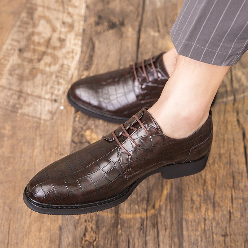 Chaussures formelles élégantes pour hommes, chaussures oxford confortables pour hommes, zapatos hombre, 47