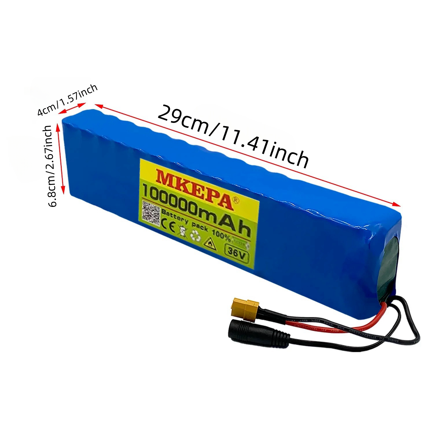 100+  km rækkevidde 36v litiumbatteripakker til elcykler og scootere・18650 celler・med bms, nemme lange ture
