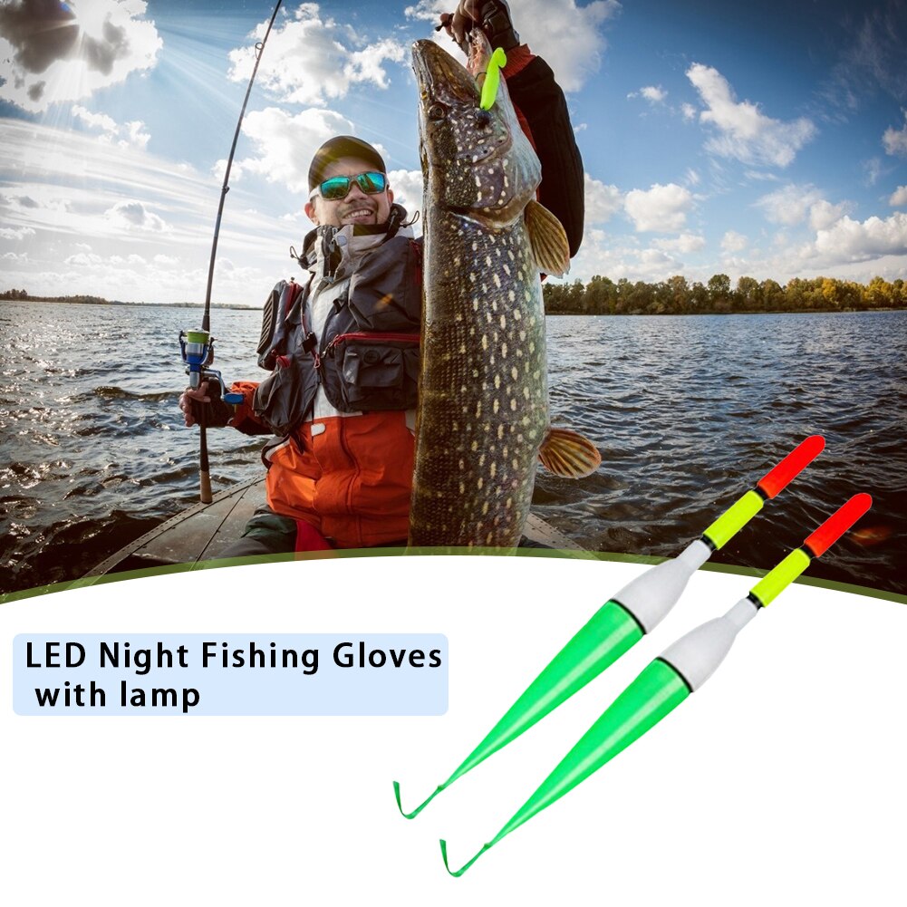 Electrónica luz LED para pescar flotar luminosa de corcho de pesca accesorios caña de pescar de