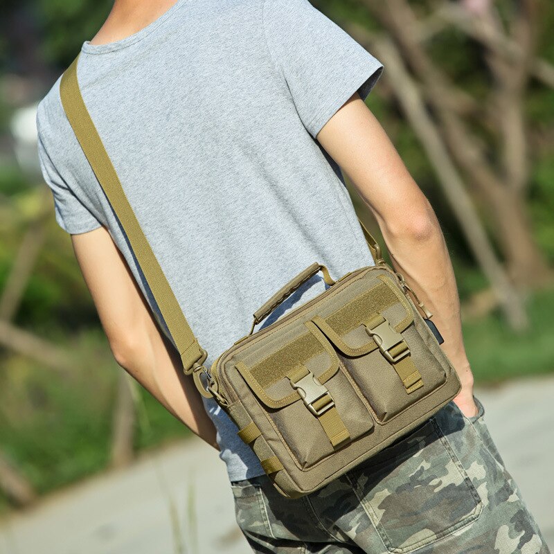 Men&#39;s Shoulder Bag Backpack Sports Casual Shoulder Bag Kettle Bag Camouflage Travel Outdoor Bag