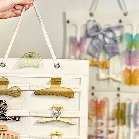 Organizer na kokardki robić włosów, wiszący na ścianie, duża pojemność, przechowywanie spinek robić włosów, ekspozytor na opaski, akcesoria dla dziewczynek, dekoracja pokoju dziecięcego.