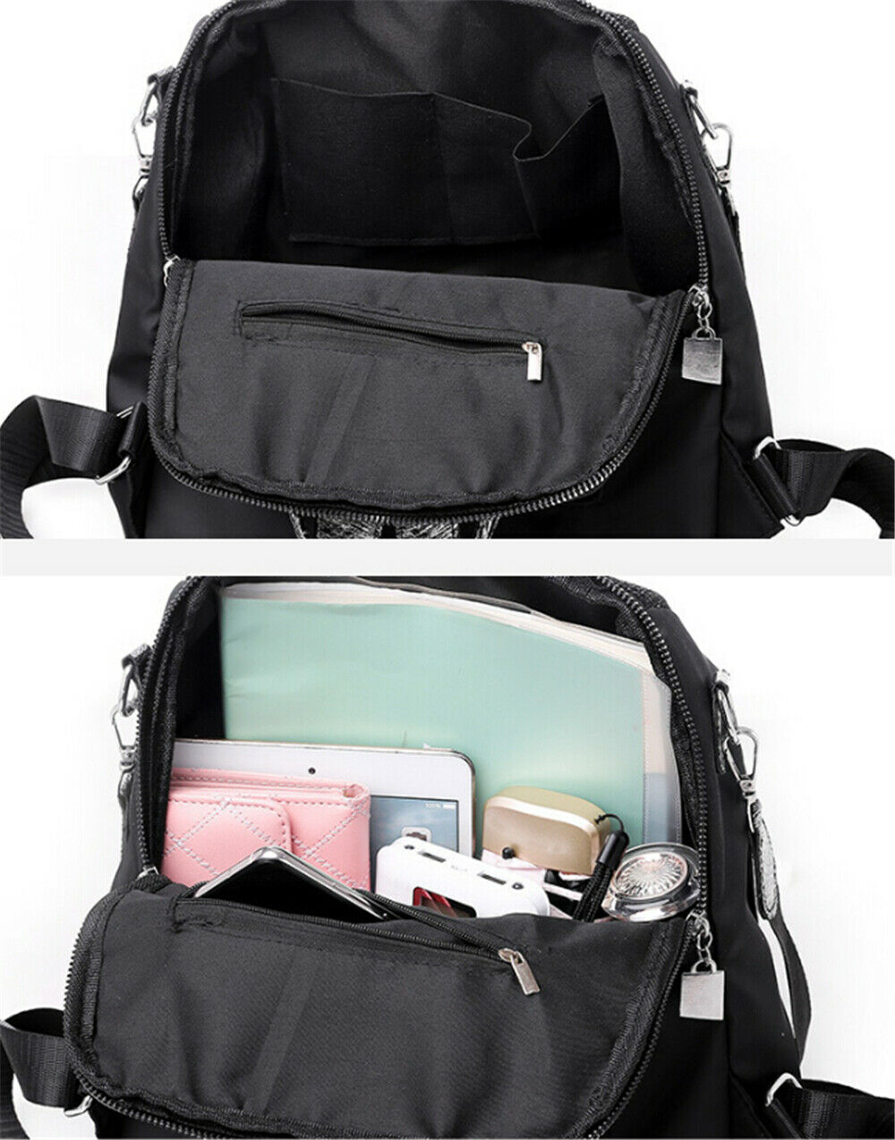 women's anti-theft backpack trend sequin waterproof school bag leisure travel shoulder bag