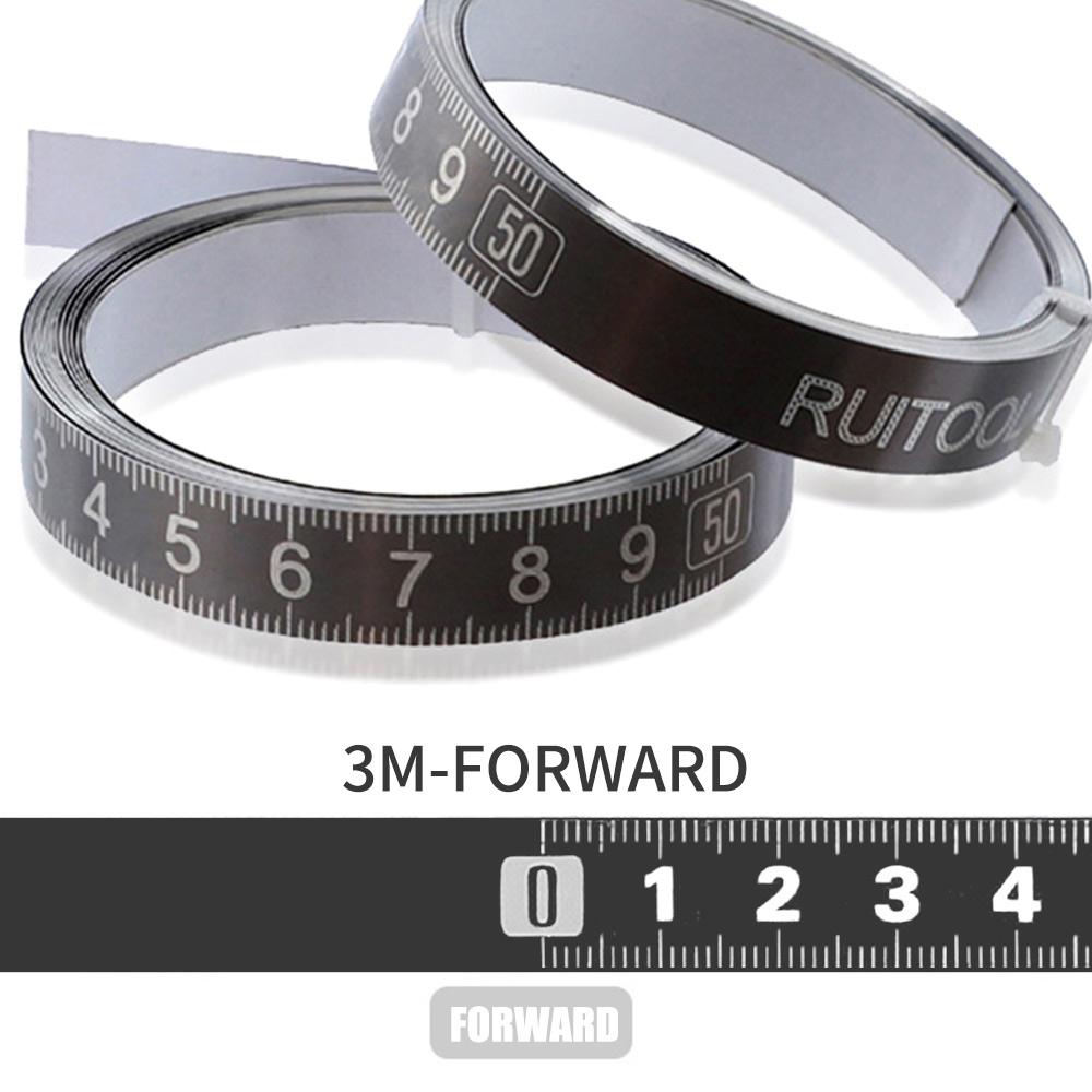 Grey Practical Sturdy Durable Scale Tape Stainless Steel Tape Stained Steel Ruler Meter Dial Parts Measure Gauge Instrument: 3M-forward