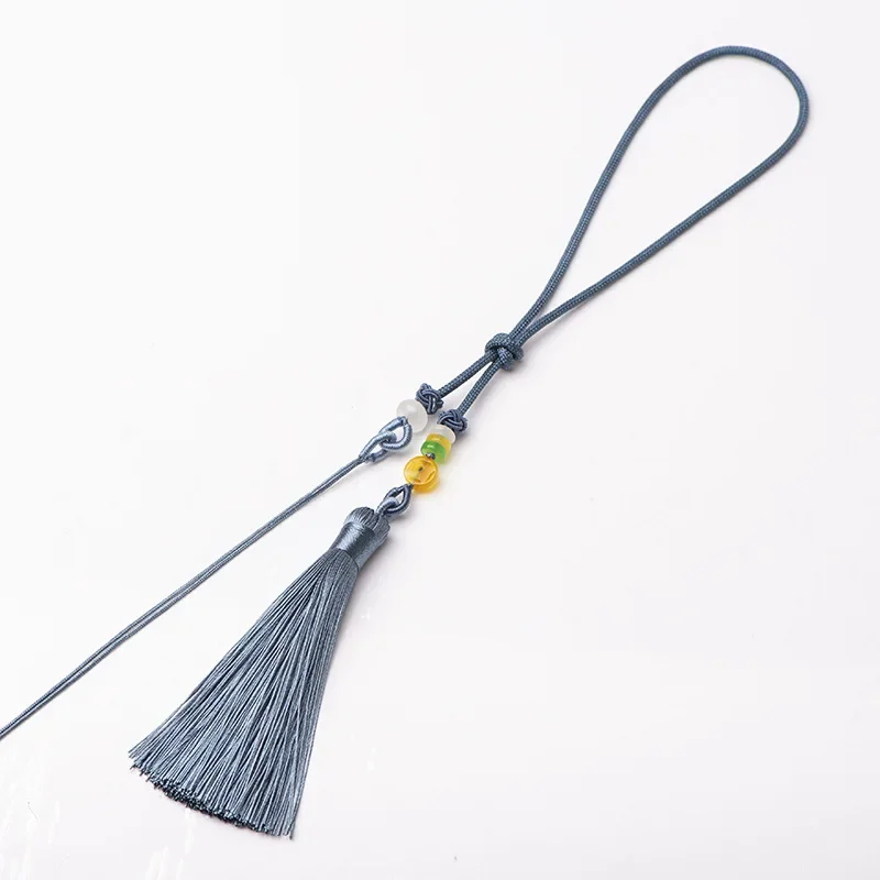 Hermosas borlas, flecos de hilo de poliéster, colgantes decorativos, adornos artesanales, llavero DIY, accesorios de cortina