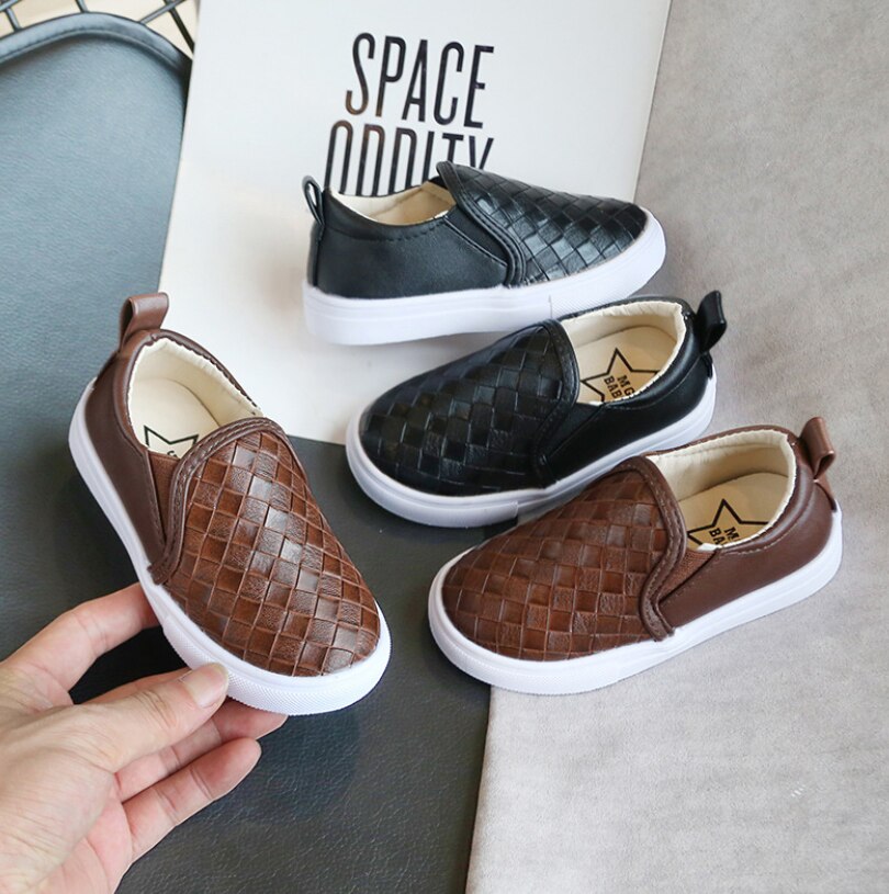 Kinderen Leren Schoenen - Klassieke Platte Loafers voor Jongens & Meisjes - School Prestatie Mokassins