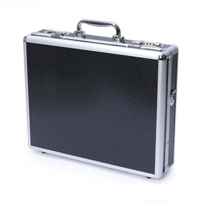 Aluminum alloy tool case portable cipher box Tool safe File box Hardware Equipment Box Multi-function Large size with lock