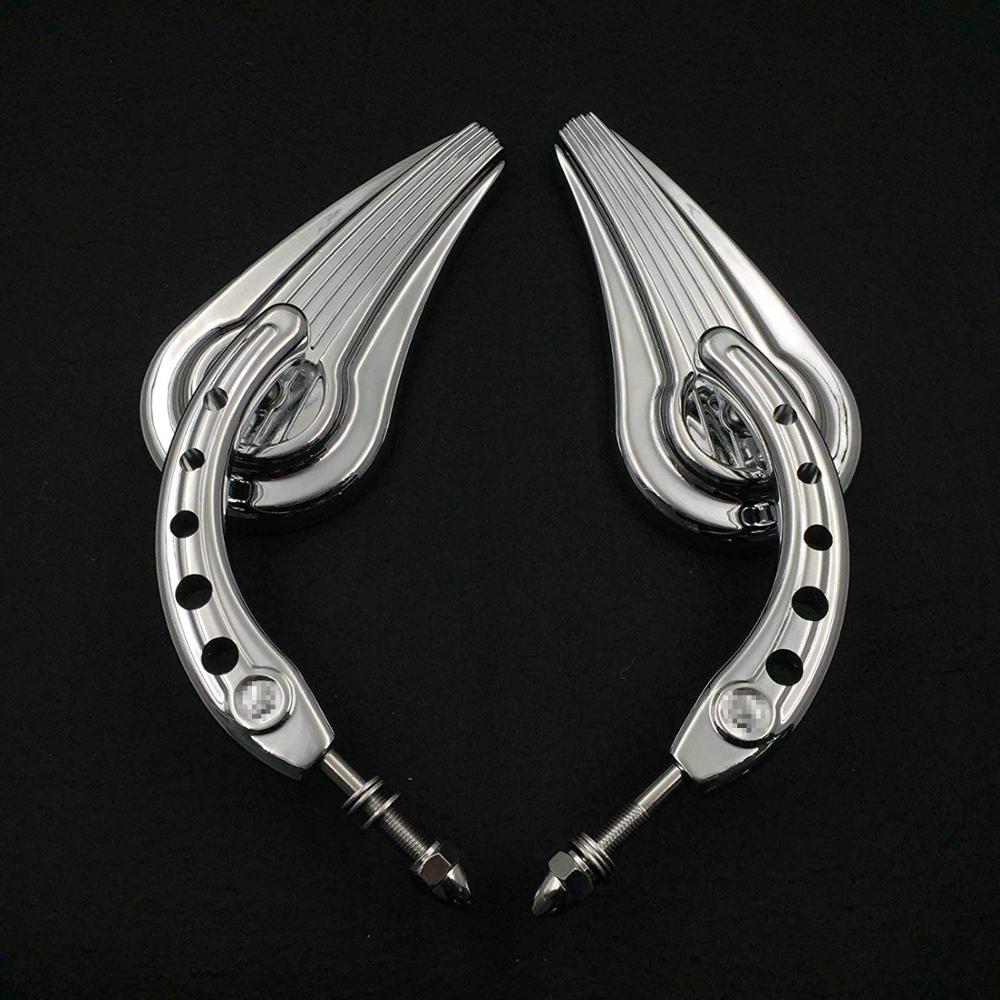 Afetermarket Motorfiets Spiegel Motorcycle Chrome Raindrop Side Spiegels Voor 1984 En Up Harley Davidson Touring Str