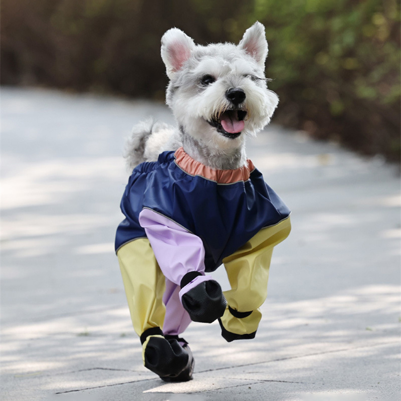 Wasserdichte Hundeschuhe, gehen-Gamaschen, rutschfeste Hosenträgerstiefel für kleine und mittelgroße Hunde, Schlauch, Pfotenschutz für Teddy Terrier Bichon