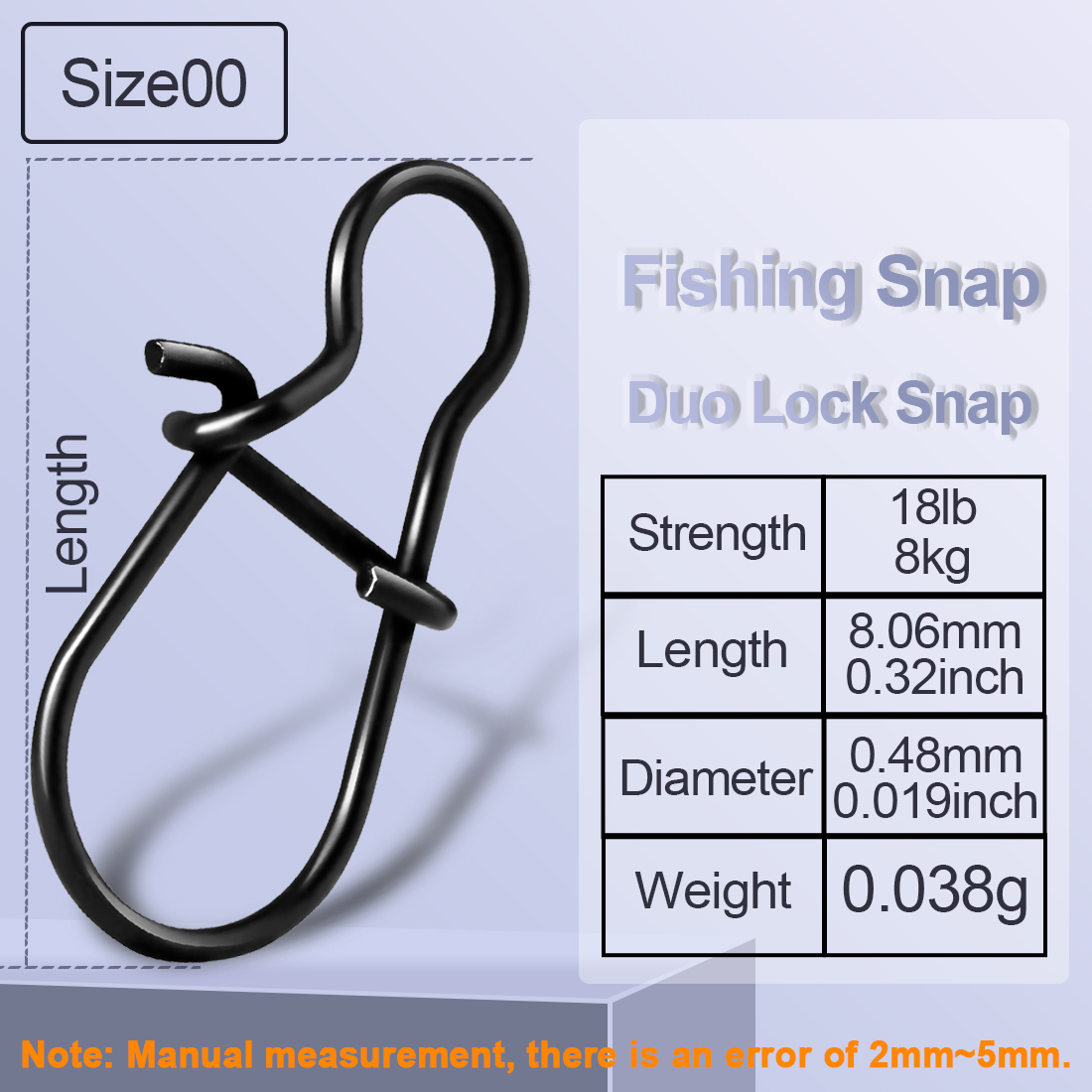 FishTrip Fishing Snap Matte Duo Lock Snap with Carabiner Fishing Connector Stainless Steel Frosted Surface Terminal Tackle: 12 / Yellow