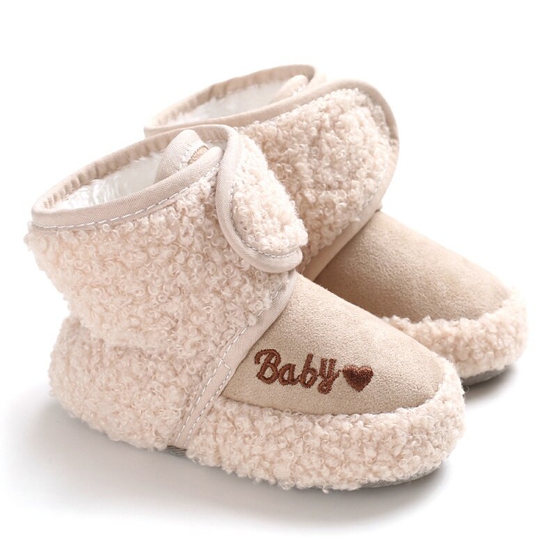 Bébé filles garçons enfant en bas âge bottes de neige bébés hiver chaussons Faux polaire anti-dérapant enfant en bas âge -né berceau chaussures offre spéciale: K / M