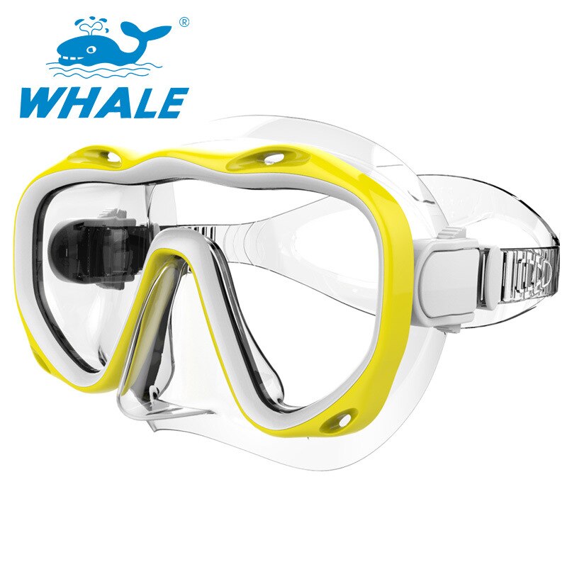 Whale Brand Adult Scuba Swimming Diving Mask Goggles Toughened Tempered Glass Diving Mask Equipment: Diving Masks 3