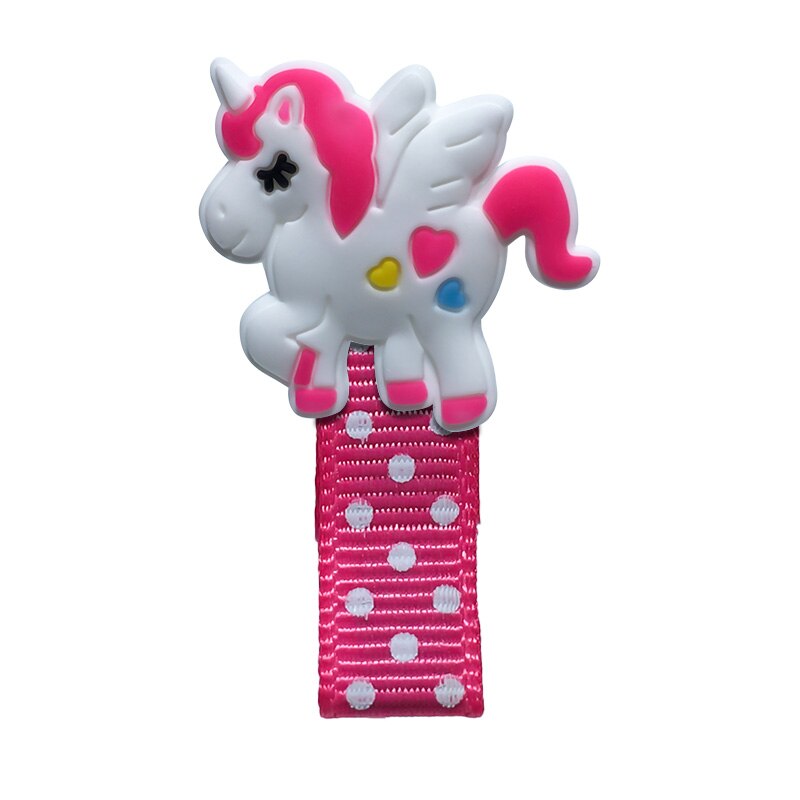 Eenhoorn Elastische Haarbanden Kids Rubber Hoofdbanden Haar Clips Haarspelden Meisjes Hoofddeksels Kinderen Haaraccessoires: 1PCS  2708-04