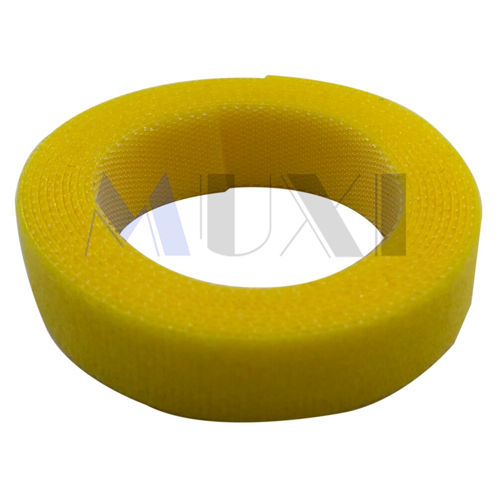 XInGO 1.5m*15mm Nylon Cable Ties Power Wire Loop Tape Multifunction Nylon Straps Fastener Reusable Magic Tape: yellow
