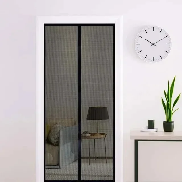 Magnetisk dörrgardin automatisk stängning utan stansning insektssäker myggnät nätdörrar för hemventilation osynlig skärm: 3*2.6 / Grön