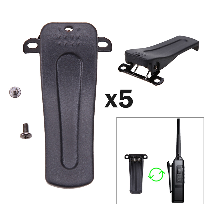 5PCS Gürtel Clip für H777 Heißer Modell Baofeng Radio BF-666S BF-777S BF-888S 666S 777S 888S Walkie talkie Zubehör schellen Schwarz