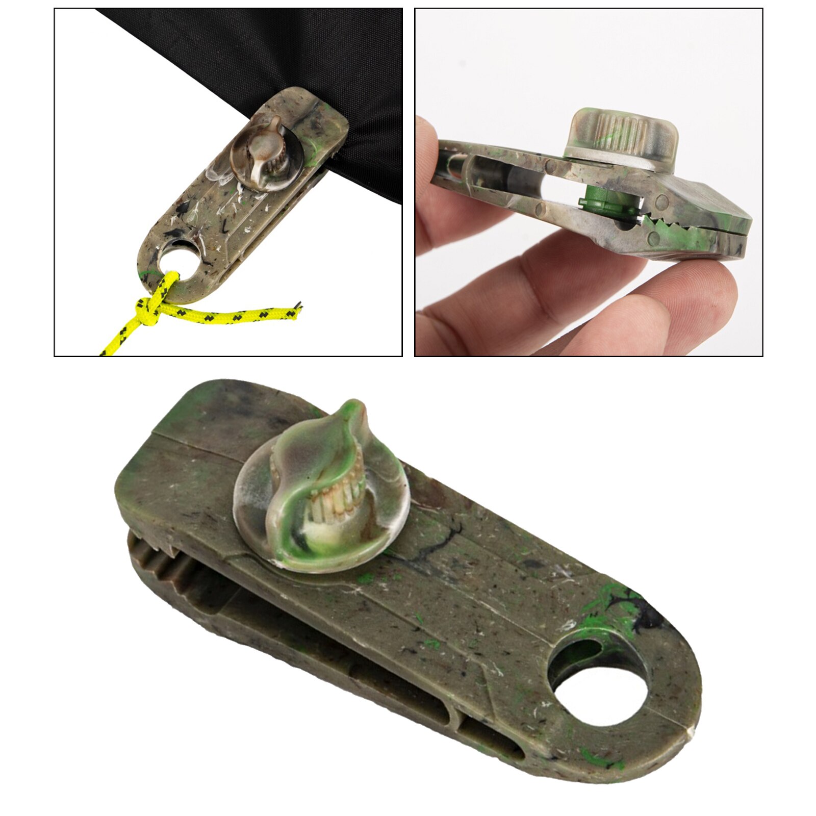 Tent Awning Canopy Clamp Tarp Clip Snap Canvas Anchor Gripper Jaw Grip Trap Tighten Heavy Duty Tools