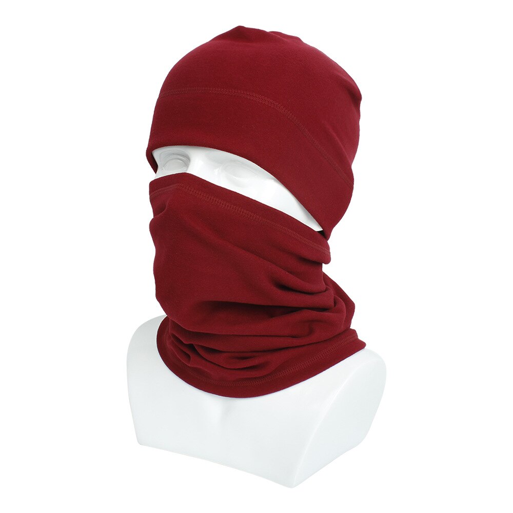 Koldt vejr balaclava ski maske, vandtæt og vindtæt fleece termisk ansigtsmaske, cykel motorcykel hals varmere hætte: 7 røde