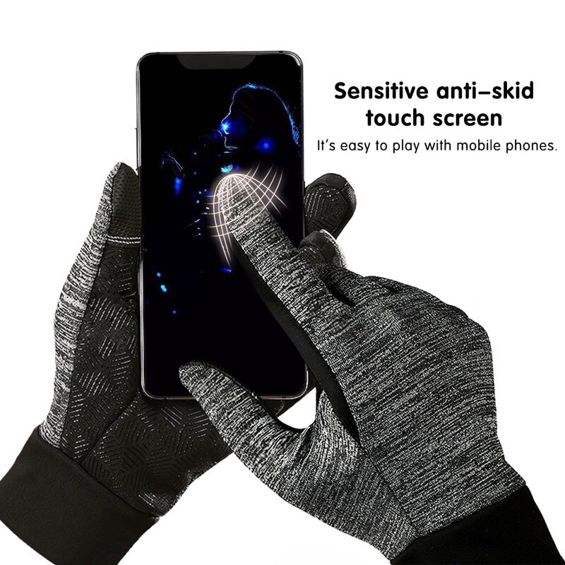 Gants d'hiver écran tactile gants voiture moto gants chauds antidérapant imperméable hommes femmes Guantes conduite équitation Sports de plein air