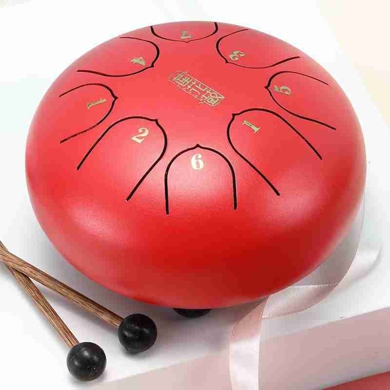 6 Inch Relaxing Music Drum Steel Tongue Drum Instrument Percussion Instrument Accessories Hand Pan Relaxing Music Drum