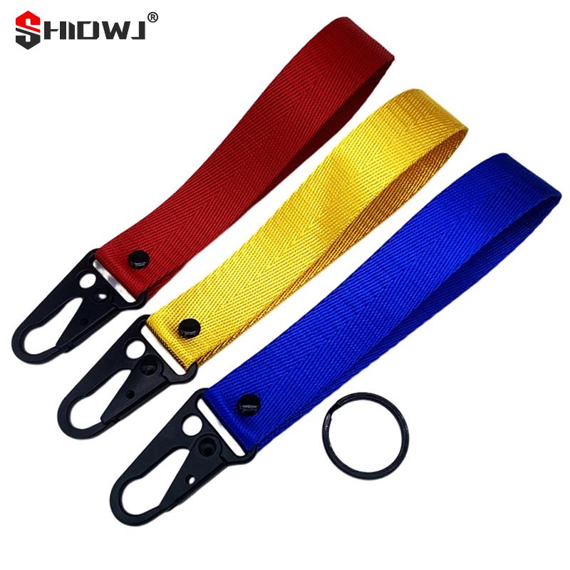 Universele Auto Sleutelhanger Lanyard Ophangriem Met Metalen Sleutelhanger Sleutelhanger Sleutelhanger Lanyard Voor Jdm Auto Motorfiets Sleutelhanger Sleutelhanger