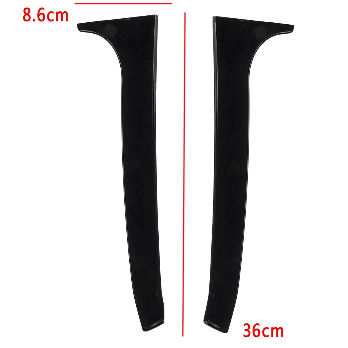 2 Stuks Auto Achterruit Side Spoiler Wing Canard Canards Splitter Trim Cover Accessoires Voor Vw Golf 6 MK6 Gti/Gtr/Gtd