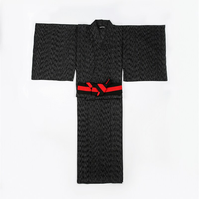 Kimono japonés tradicional con cinturón Obi para hombre, bata de algodón para baño Yukata, Kimono, ropa de dormir, cosplay, A60610