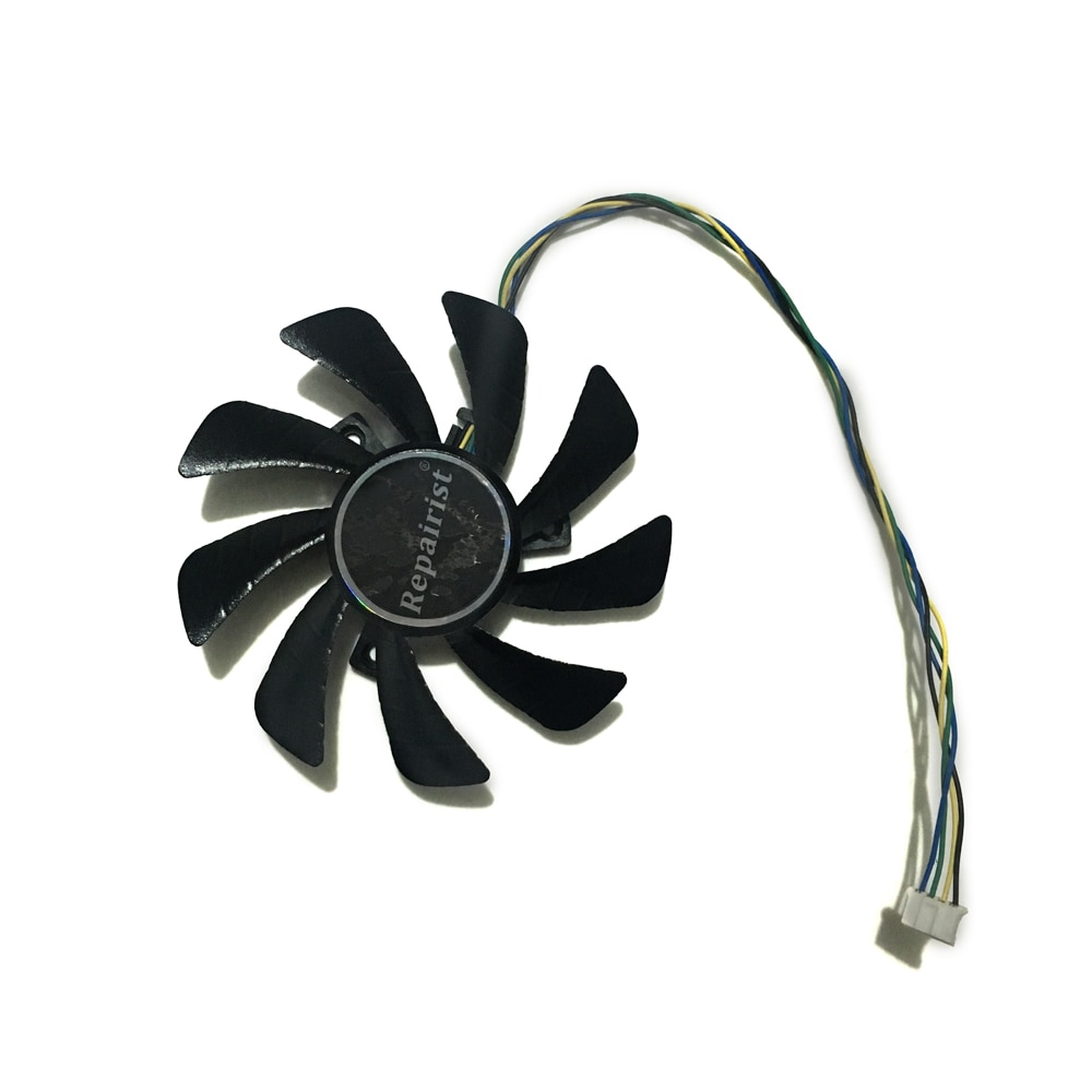 85MM Fan RX560 GPU VGA Cooler For Radeon HIS RX 560 GREEN iCooler Graphics Card Cooling System as Replacement