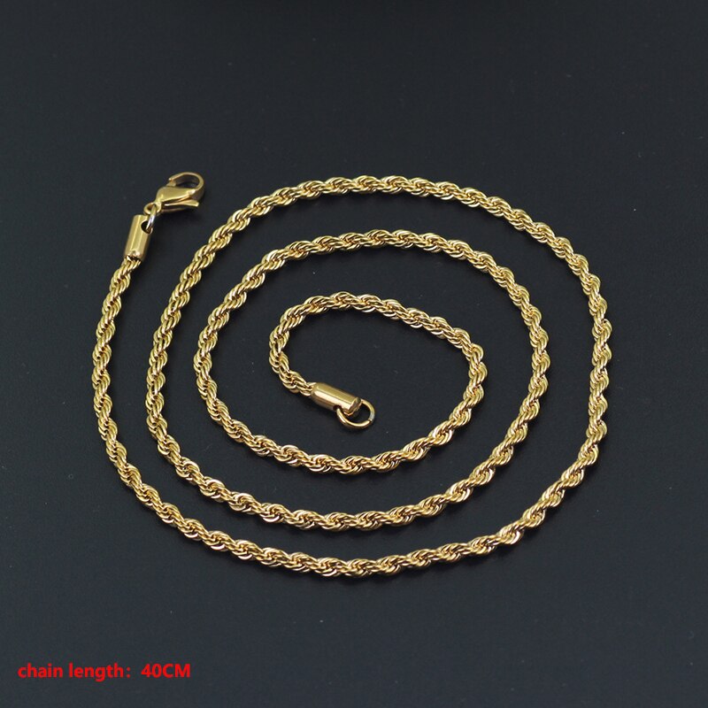 Catena di serpenti neutri di moda da donna catena di clavicola stile semplice catena in acciaio inossidabile a spina di pesce torsione catena d&#39;oro senza collana pendente: N004