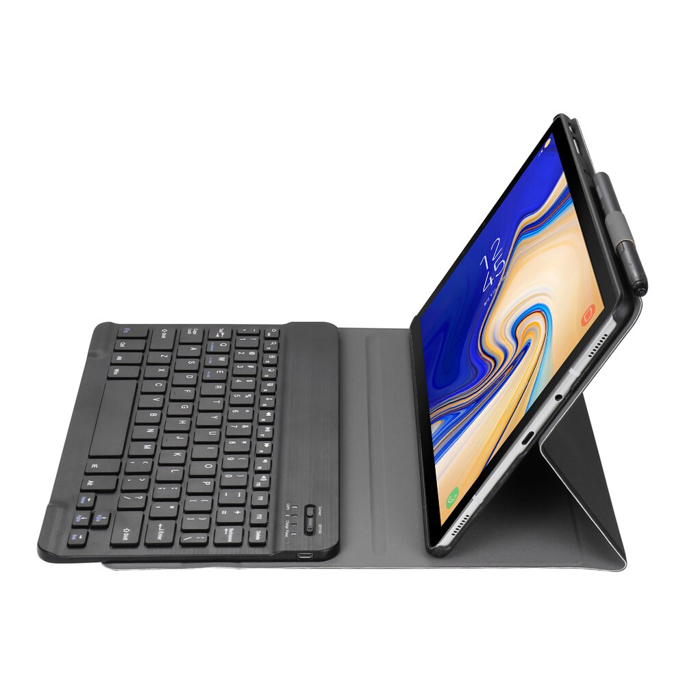 Etui na klawiaturę Bluetooth do Samsung Galaxy Tab A 10.1 2019 klawiatura bezprzewodowa etui na klawiaturę etui na klawiaturę odpinany futerał ochronny