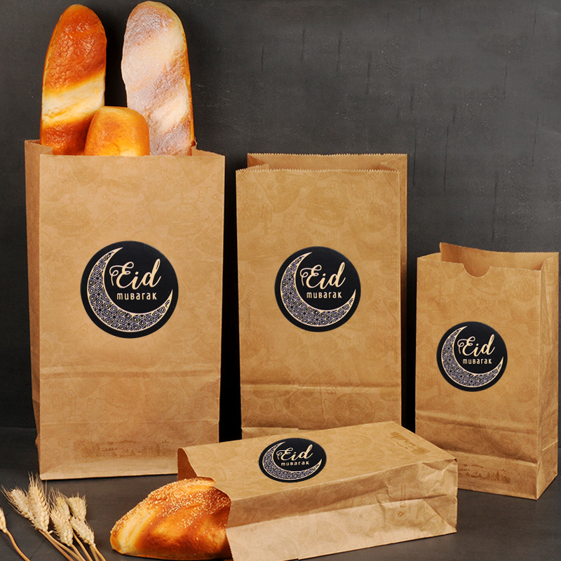 60pcs-120cps Eid Mubarak Decor Aufkleber Box Label Papier Dichtung Aufkleber Eid Ramadan Mubarak Dekorationen Islamischen Muslimischen