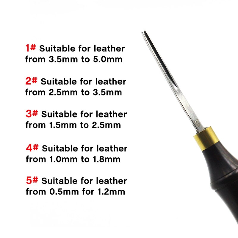 Skarp læderkant skråkant skiver / poleringsværktøj bælte skovl kant legeret stålblad læder håndværk diy værktøj 0.6 - 2.25mm