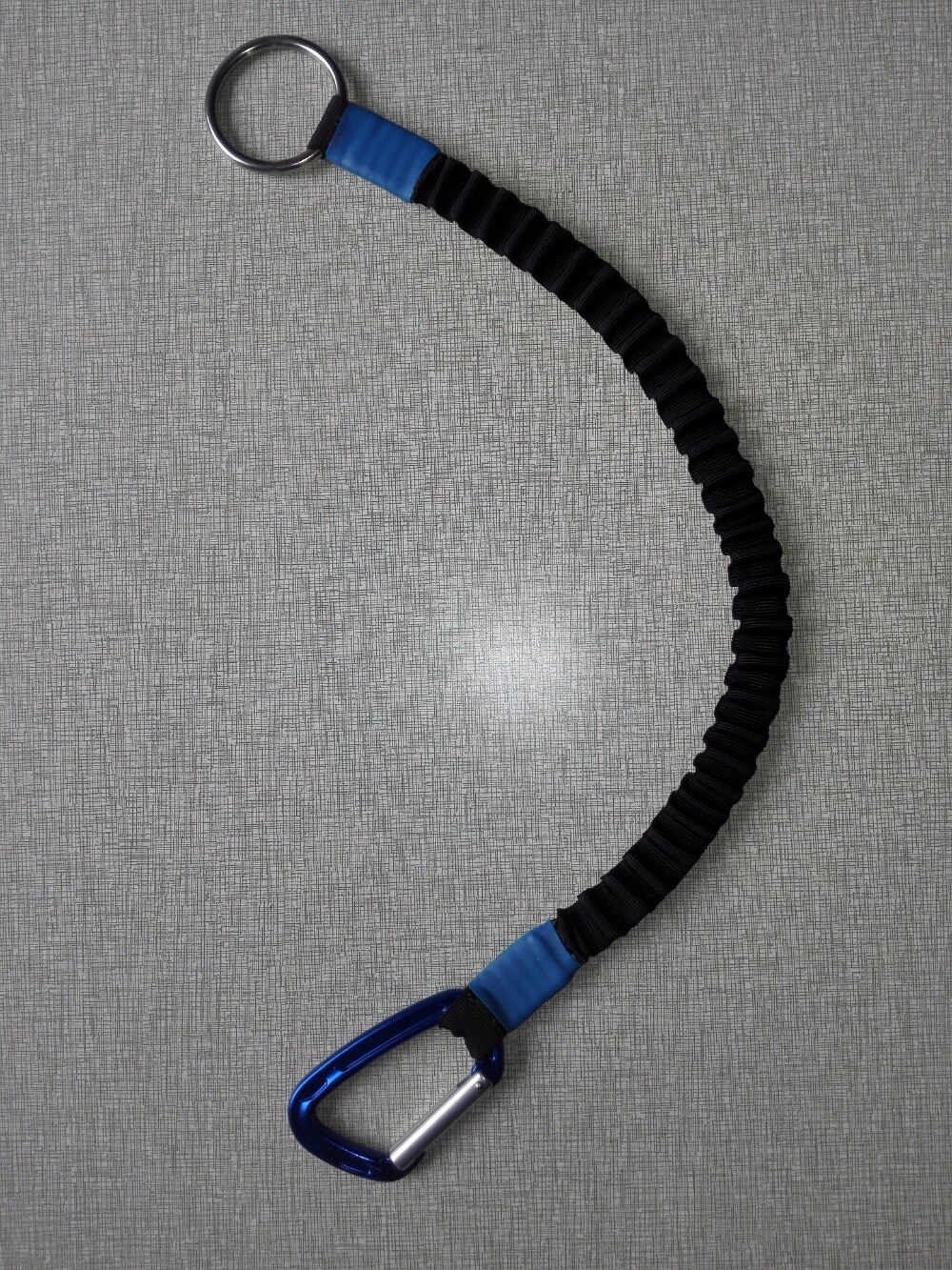 33in Cowtail One. Whitewater Rescue Bungee Towline Tether, White water cow tail,cow Tether 33" + Carabiner paddling safetety