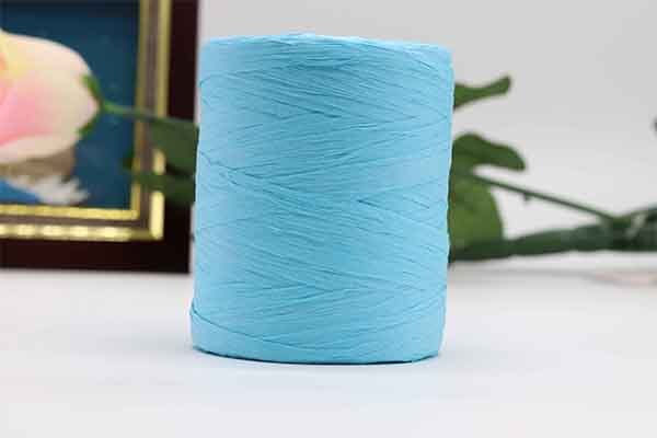 180 m/rolka bawełna rafia przędzy na drutach kapelusze letnie torby dzianiny szydełka DIY Handmade Craft dzianina nici: lake blue
