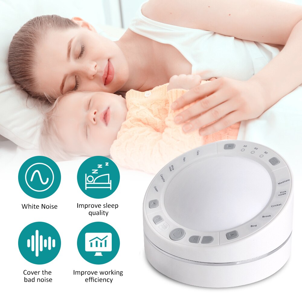 White Noise Sleep Therapy Device Sound Relaxation Machine Sleeping Helper Insomnia Physiotherapy Instrument Sleep Helper