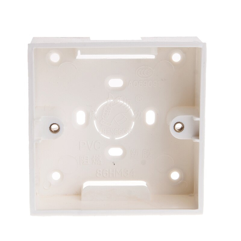 86X86 PVC Junction Box Wall Mount Cassette For Switch Socket Base N0HB